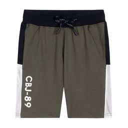 Cantabil Boys Colourblocked Mid-Rise Regular Fit Shorts-picture-15