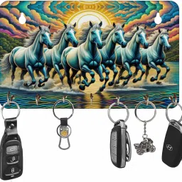 Horse Designer Wood Key Holder-26