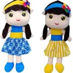 Cute Beautiful Sofia Dolls Soft Toy combo of dolls for kids/Girls yellow/ Blue - 40 cm-image-52