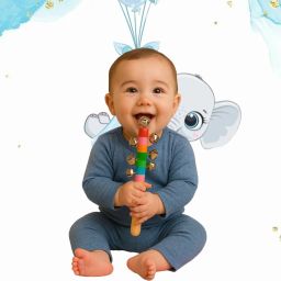 fun jingle handy hand bright playful rattle Rattle-image-99