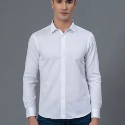 Men Regular Fit Solid Spread Collar Casual Shirt-image-25