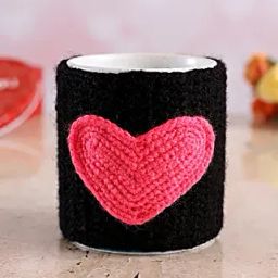 Personalised Pink Heart Crochet Covered Mug-picture-22