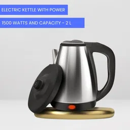 sacro Electric Kettle with Stainless Steel Body, 2litre for boiling Tea/Coffee etcQ87 Electric Kettle-picture-20