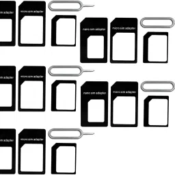 STORITE 3 in 1 Nano SIM Adapter Black 5 Pack Sim Adapter-53