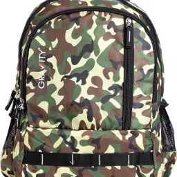 Army Look 18 inch School Backpack Bag for Kids, Boys & Girls, Age 4 Years and above, Water repellent Waterproof Backpack-image-32