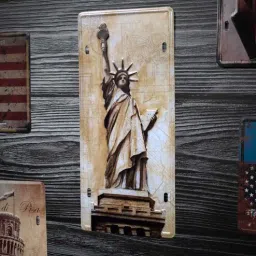 eazywagon Multicolor Metal Statue Of Liberty-picture-14
