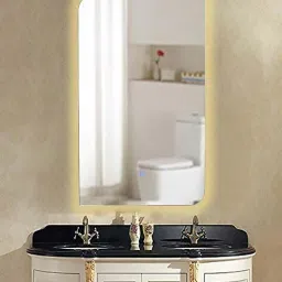 k k glass & aluminium Silver Rectangle Shape LED Wall Mirror-picture-10
