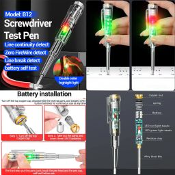 garihc enterprise 24 in 1 Precision Magnetic Micro Screwdriver Set with Case Electrical Tester Pen Standard Screwdriver Set image 2