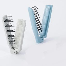 2 Pcs Foldable Hair Comb Brush Double Headed Mini Pocket Comb for salon-image-58