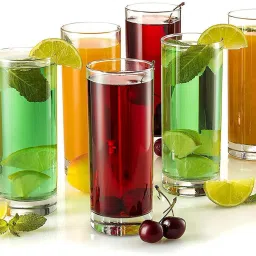 (Pack of 6) IG italian glass 300 ml pack of 6 pack of 6 Glass Set Water/Juice Glass-image-77