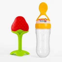 Baby Feeder Combo | Teether + Spoon Bottle Teether and Feeder-image-6