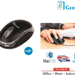 R3 GERMAN R- 90 Plug and Play Mouse, High Precision Optical Sensor(800 DPI Wired Mouse) Wired Ambidextrous Optical Gaming Mouse image 5