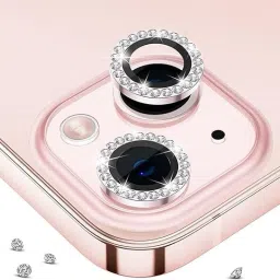 Vinylzone Iph 12 Pro/13/13 Mini Pink Camera Ring Lens Protector Anti Scratch Tempered Glass Camera Rig-picture-31
