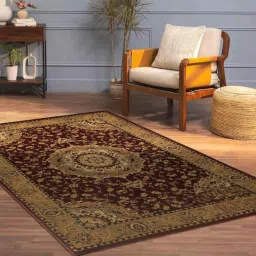 Brown Wool Area Rug-image-8