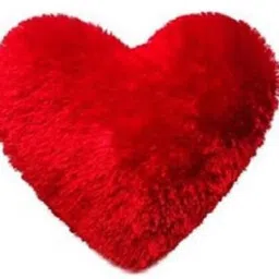 Heart Fur Cushion Pillow For Home Decor, Sofa, Kids, Girls, Car, 16 x 16 Inch Cotton Solid Cushion Pack of 1-image-29
