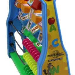 neoinsta shopping Medium size plastic body abacus learning kit to learn capital ABCD|word for kid image 4