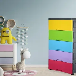 ashlas 5 Layer Chest Of Drawers : Versatile Drawer Storage PP Collapsible Wardrobe image 4