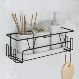 Self-Adhesive Bathroom Rack/Wall Shelves/Storage Rack Organizer for Kitchen Steel Wall Shelf-picture-28