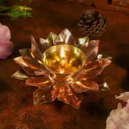 2 Inch Kamal Brass Diya for Puja Brass Table Diya-image-40