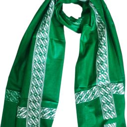 desttronne Pure Cotton Printed Green Men Dupatta image 2