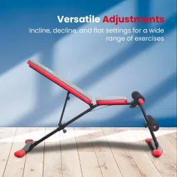 kfs Foldable Gym Bench with Incline, Decline & Flat Adjustments | 250 Kg Capacity Multipurpose Fitness Bench image 5