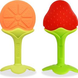 chinmay kids Fruit Shape Silicon Baby Teether- Safe, Soft, and BPA-Free (Pack of 2) Teether-picture-47