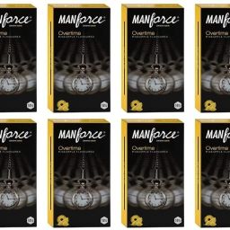 Overtime Pineapple Flavoured 3-in-1 Ribbed Condoms for Men -10 Pcs x Pack of 12 Condom-2