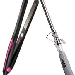 Trendy styler Fast Heating Hair straightner With Hair Rolling Curler Personal Care Appliance Combo-image-3