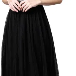 Women Gown Black Maxi/Full Length Dress-image-26
