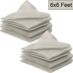 Pack of 2 Waterproof 120 GSM Premium Tarpaulin Tent Tirpal | 6x6 Feet | White Tent - For this versatile tarpaulin offers reliable defence against rain,snow and UV rays.-picture-27
