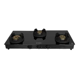Faber Onyx 3BB BK CI Glass Top 3 Burner Manual Gas Stove (Round Drip Tray, Black)-picture-22