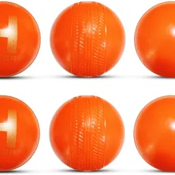 Orange Non Toxic Plastic Cricket Ball (80 Gm Per Ball) Netball - Size: 4-13