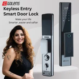 GOLENS X7 Smart Lock 5 Ways Unlocking | Fingerprint | Mobile App | RFID Card | PIN | OTP |Key Smart Door Lock image 3