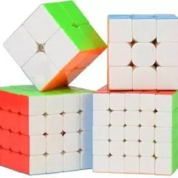 swashaa Combo Cube Set of 2x2 3x3 4x4 5x5 High Speed Stickerless Magic Puzzle image 2
