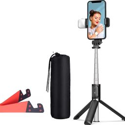 POZUB Bluetooth Selfie sticks Mobiles Video Stand In Gimbal+Carry Bag+ Mobile Stand Tripod, Monopod, Monopod Kit, Tripod Ball Head, Tripod Bracket, Tripod Clamp, Tripod Kit-10