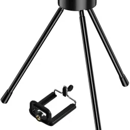 POZUB Best Buy Heavy Duty Unbreakable Mobile Stand, Camera Tripod Stand Professional Tripod Phone Tripod Stand Multifunction Flexible Tripod for Smartphone Camera Ring Light Stand Holder Selfie Mount, With Clip Special Design for camera,gimbal for smartphone|Tripod stand for mobile|Projector Multi-Use Selfie Stick Desktop, Video Recording Best Selling Mini Black Metal tripod 3Kg Capacity Heavy Metal Photographic Stand Tripod, Monopod Kit, Monopod, Tripod Ball Head, Tripod Bracket, Tripod Clamp, Tripod Kit-41