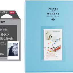FUJIFILM Mini 10X1 Monochrome Instant Film With 128-sheet Skyblue Album for mini Film Roll-71