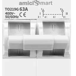 amiciSmart Dual Power Manual Control Transfer Switch, 63A (Single Phase) Smart Switch-32