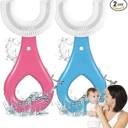U Shaped Toothbrush for Kids Manual Whitening Toothbrush Extra Soft Toothbrush-image-35