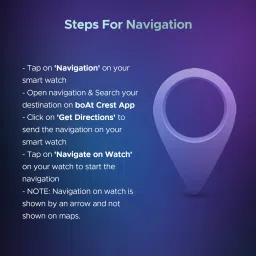 boAt Wave Sigma 3 w/ Turn By Turn Navigation, 2.01" Screen, Crest App, QR Code Tray Smartwatch image 4