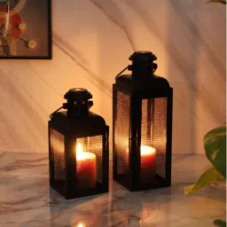 Black Iron Table Lantern-image-9