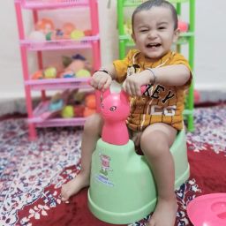 Baby Toilet Trainer Potty Seat with Lid Cover with Removable Tray Potty Seat-22
