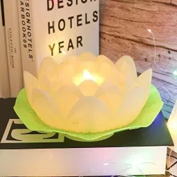 Lotus Shape Flameless and Smokeless Led Perfect for Home Decor Festivel Diwali Candle-image-68