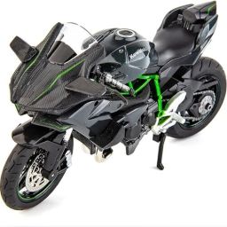 1:9 Scale Diecast Motorcycle Model Toys Kawasaki Ninja H2 H2R Miniature Replica-image-50