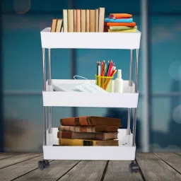 3 Step Kitchen Storage Plastic Rack,Vegetable Stand,Storage Racks for Office Plastic Kitchen Trolley-image-47