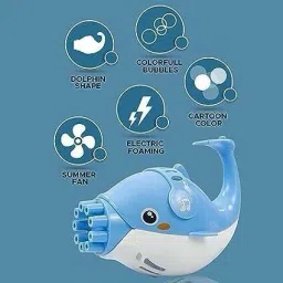 superstore beone Bubble Machine Cute Toy with Refill Bubble Solution, Automatic Bubble Maker Water Gun image 3