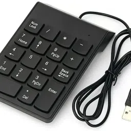 Solomon USB 2.0 Wired Numeric Keypad Slim Mini Number Pad Digital Keyboard 18 Key Numpad Wired Number Pad-0
