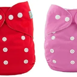Pack of 2-Baby Pocket Diaper / Adjustable or free size Cloth Pocket Diaper/Nappy for child with No insert pad (0-24months) (Multicolor)-18