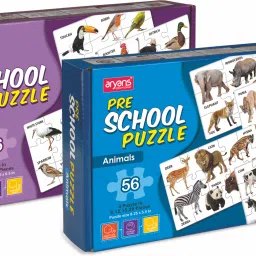 Preschool Animal & Bird Puzzle Combo Pack 2in1 set of 2 56pcs for kids 4+yrs-16