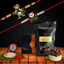 Kids Rakhi gift for brother with Choco Magic(45GM)|Y22K2_860+861_SP Assorted Gift Box-image-22